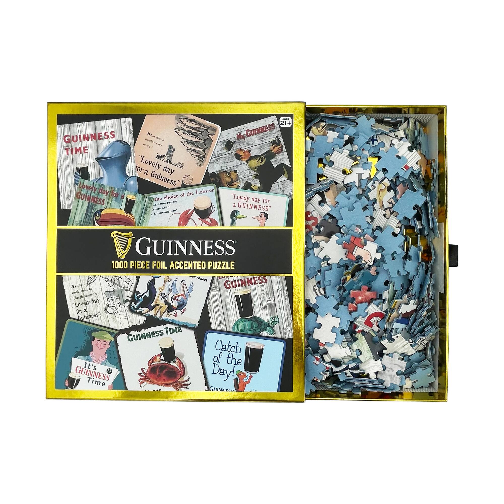 Guinness Foil Accented Puzzle - Coaster: 1000 Pcs